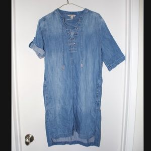 Calvin Klein denim dress with pockets